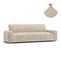 4 Seater Sofa Cover - Beige, Velvet