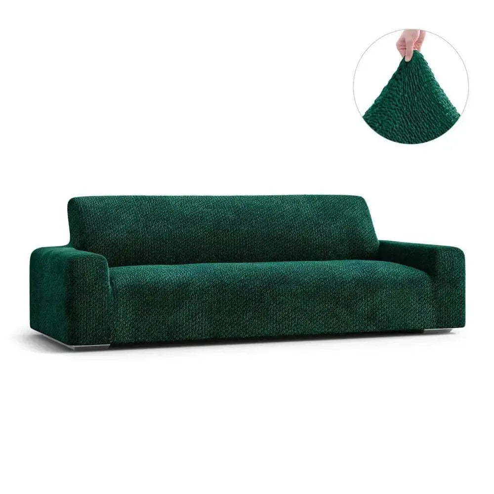 4 Seater Sofa Cover - Green, Velvet