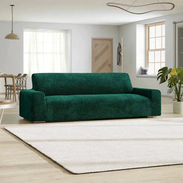 4 Seater Sofa Cover - Green, Velvet