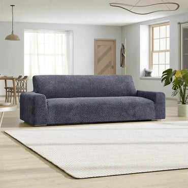 4 Seater Sofa Cover - Grey, Velvet