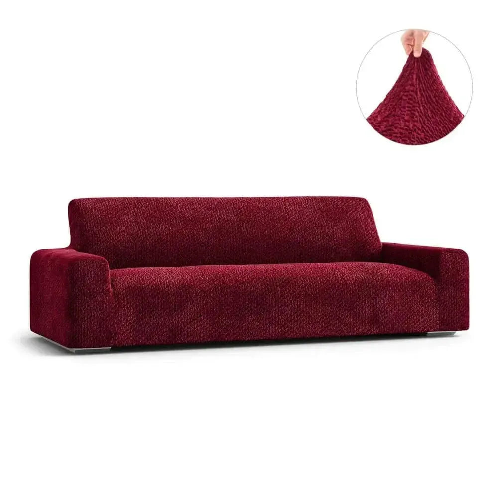 4 Seater Sofa Cover - Bordeaux, Velvet